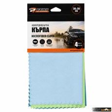 МИКРОФИБЪРНА КЪРПА 30Х30 СМ 4 БР/К-Т PA1801