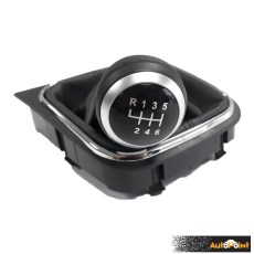 Топка за скоростен лост с маншон съвместима с VW Golf V/VI 03-12 с 6 скорости - черна