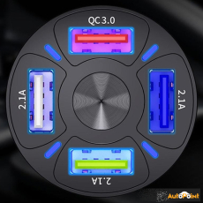 Универсално USB зарядно с 4 USB порта - 2461