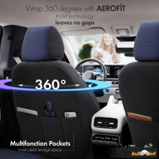 Тапицерия за седалки Otom Sport Plus PLS104 (черно/синьо)