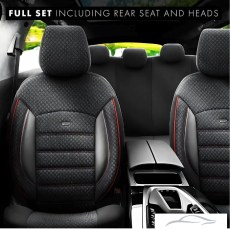 Тапицерия за седалки Otom Sport Plus PLS102 (черно/червено)