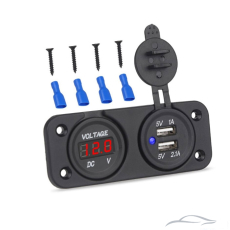Волтметър с 2 USB порта - 1631