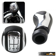 Топка за скоростен лост съвместима с Peugeot 207/307/308/408 - 5 скорости - Хром