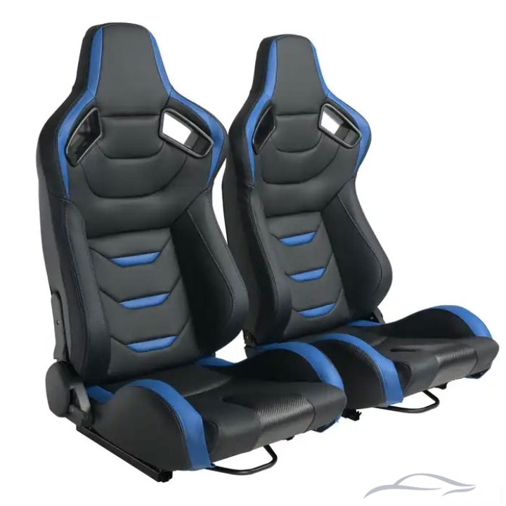 Спортни седалки за МПС - 1054B ЧЕРНО/СИНЬО
