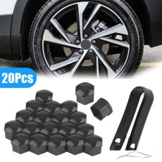 Капачки за болтове на джантите PA25-17“ 20 БР/К-Т - ЧЕРНО