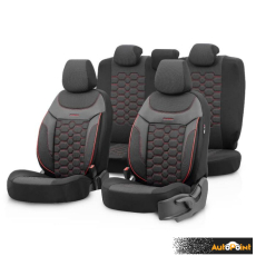 Тапицерия за седалки Otom Carbon CRB3402 (черно/червено)
