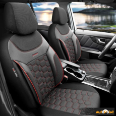 Тапицерия за седалки Otom Carbon CRB3402 (черно/червено)