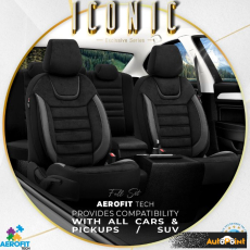 Тапицерия за кола Otom Iconic ICN702 (Черно/Сиво)