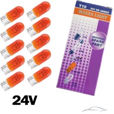 Крушки Maxxx Light Т10 5W - 24V 10 БР/КУТИЯ