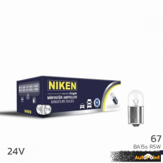 Крушки NIKEN 67 - 10 БР/КУТИЯ - 24V 5W