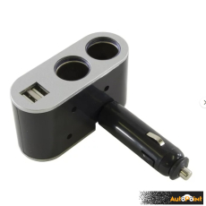Разклонител за запалка с 2 гнезда и 2 USB - PG151