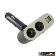 Разклонител за запалка с 2 гнезда и 2 USB - PG151