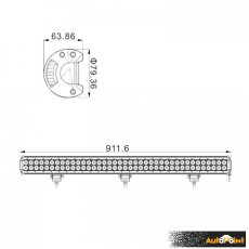 Лед Бар 234W - 90см