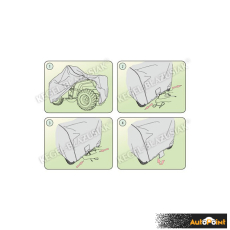 Покривало Kegel серия Basic размер M quad сиво за ATV