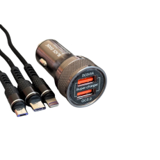 Адаптер за зарядно PG236 с 2 usb порта + кабел