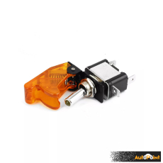 Копче електрическо оранжево с диод 12/24v - 1702