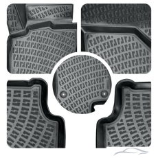 Гумени стелки RizLine съвместими с Fiat 500 L Pool Mat (2012-2017)