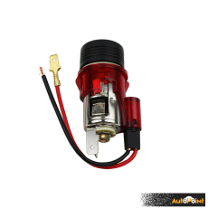 Универсална запалка за автомобили - 12V -09649 - червена