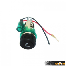 Универсална запалка за автомобили - 12V -09649 - зелена