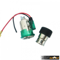 Универсална запалка за автомобили - 12V -09649 - зелена