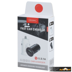 АДАПТЕР ЗА ЗАПАЛКА PG320 БЯЛ/ЧЕРЕН USB+TYPE C