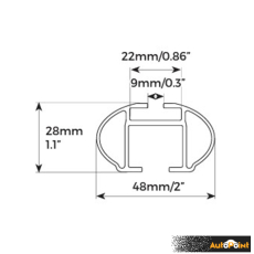 Напречни греди MENABO Tiger Black XL 860