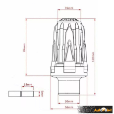 Краш тапа за мотоциклет PA852 Черна