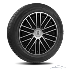 Тасове за джанти 15'' Sparco BERGAMO / SPC1585SVBK