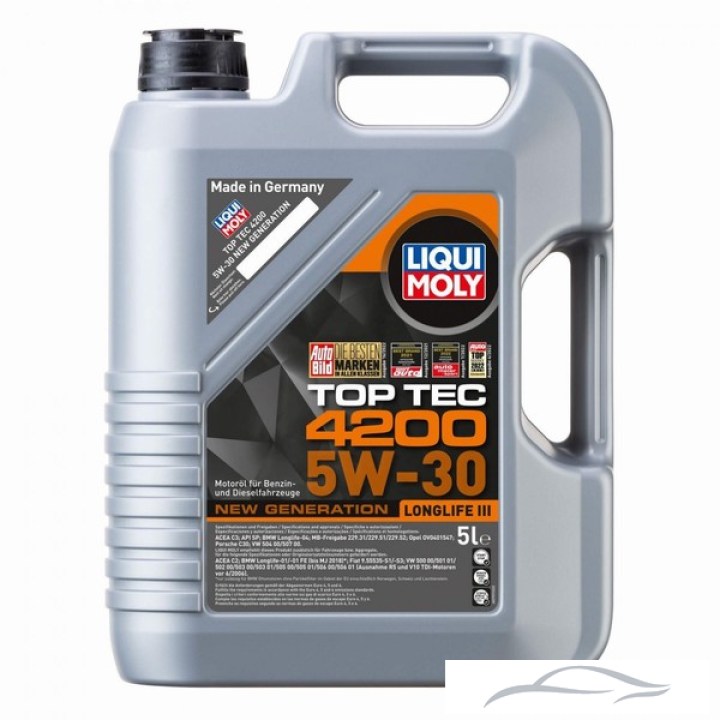 Масло синтeтична технология Liqui Moly TOP TEC 4200 5W-30 5л. - 8973