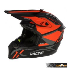 Каска мото крос 127 размер S BLACK ORANGE 2