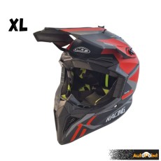 Кросова Каска 127 - XL - Matt Black/Red