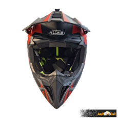 Кросова Каска 127 - XL - Matt Black/Red