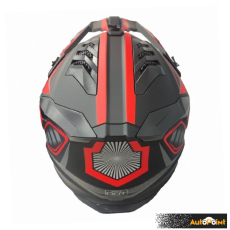 Кросова Каска 127 - XL - Matt Black/Red