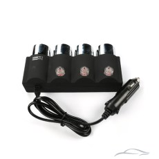 Разклонител за запалка с 3 гнезда и 2 USB - 1508