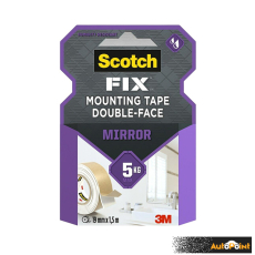 Двойнолепящо тиксо 3M Scotch FIX 19мм х 1.5м до 5кг за огледало