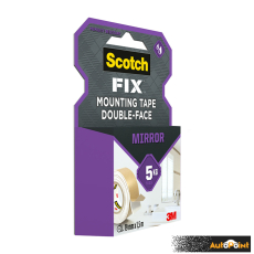 Двойнолепящо тиксо 3M Scotch FIX 19мм х 1.5м до 5кг за огледало