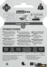 Двойнолепящо тиксо 3M Scotch FIX 19мм х 1.5м до 10кг Екстериор