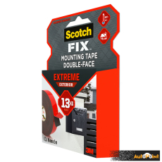 Двойнолепящо тиксо 3M Scotch FIX 19мм х 5м до 13кг Екстериор