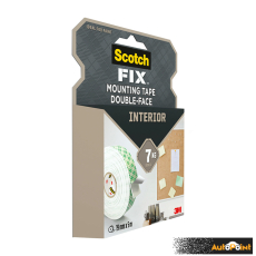 Двойнолепящо тиксо 3M Scotch FIX 19мм х 5м до 7кг Интериор