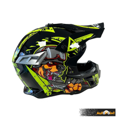 Мотокрос каска 188 - размер S - Black/Yellow