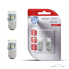 Диодни Крушки M-Tech LB989W 24V 2бр/к-т