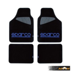 Стелки мокет SPC1901A Sparco Черни-Сини 4БР/К-Т