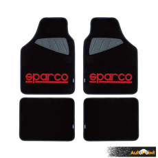 Стелки мокет SPC1903A Sparco Черни-Червени 4БР/К-Т