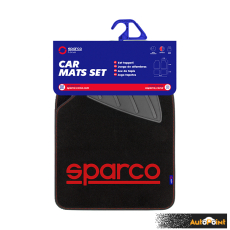 Стелки мокет SPC1903A Sparco Черни-Червени 4БР/К-Т