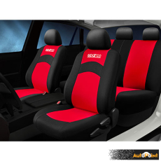 Калъфи за седлка Sparco SPS402RD със Червено К-Т