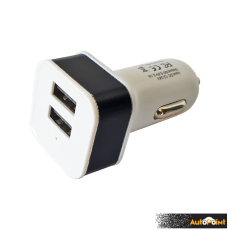 Универсално USB зарядно за кола с два порта - 13611
