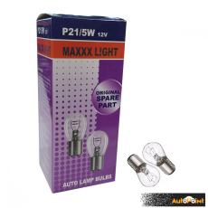 Крушка Maxxx light P21/5W(S25) 12V BAY15D 10бр/к-т
