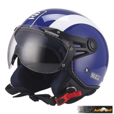 Каска за мотор Sparco BHR sp-501 синя / бяла 66684 размер S
