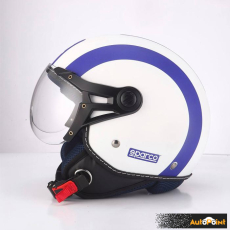 Каска за мотор Sparco BHR sp-501 бяло / синя 60052 размер S