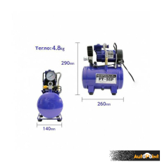 Компресор за гуми с бутилка 3L 12v - 1427